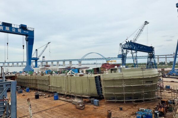 shipyard visit, china, newbuild, shipbuilding, ams barging