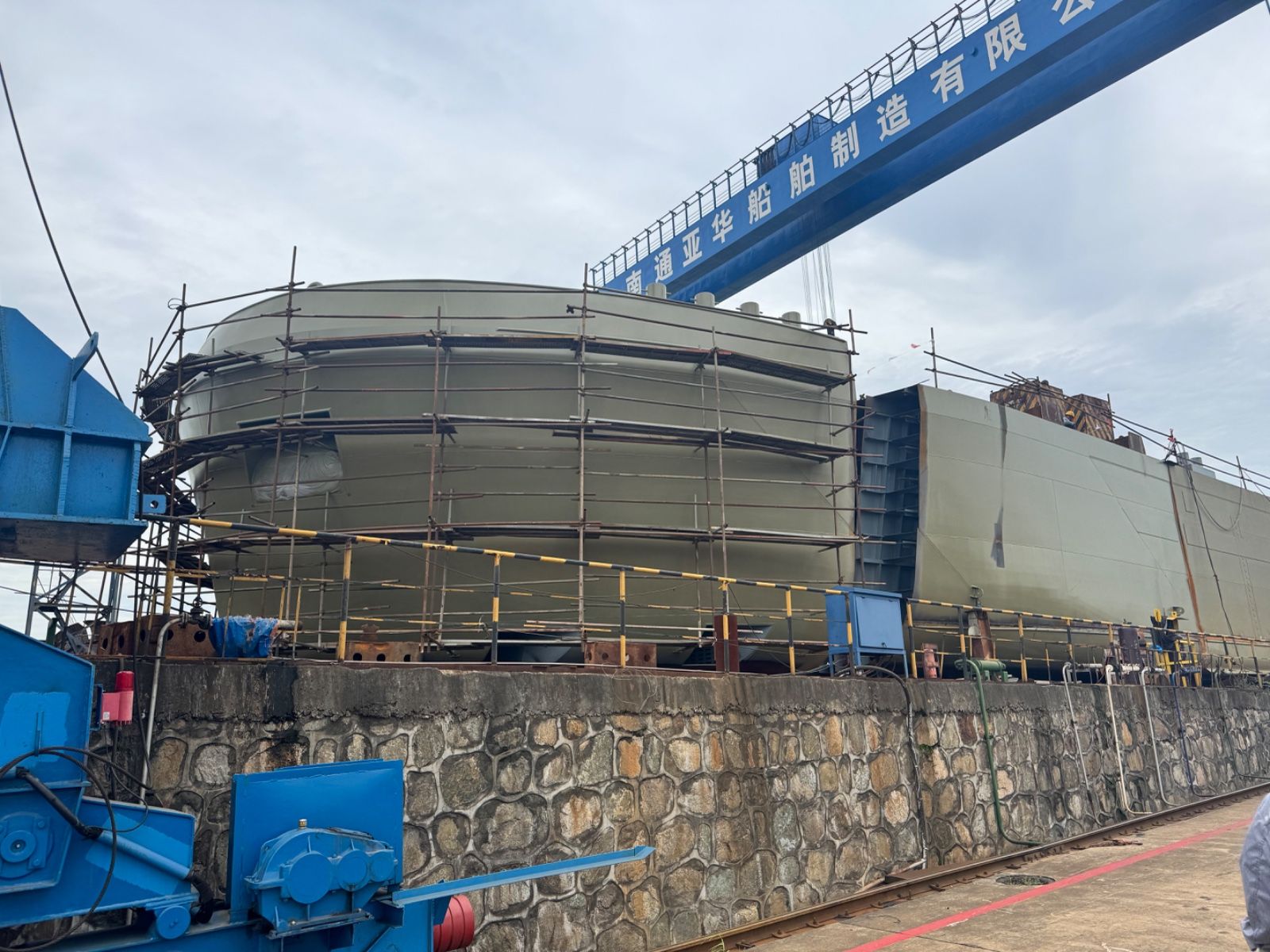 A shipyard visit in China
