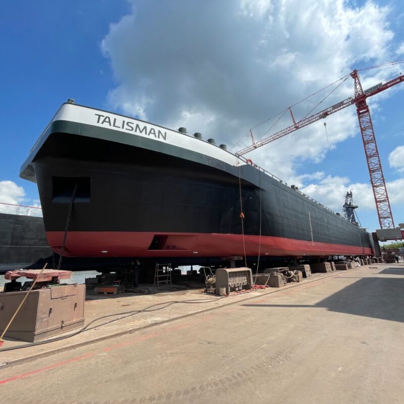 talisman, special survey, shipyard, ams barging, fleet, tankervessel, barging, bunkering