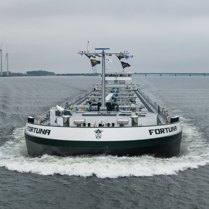 mts fortuna, ams barging, nieuwbouw, newbuild, transport, tankvaart, bunkering, trouw, ton van der molen, energy transition, market distortion, level playing field