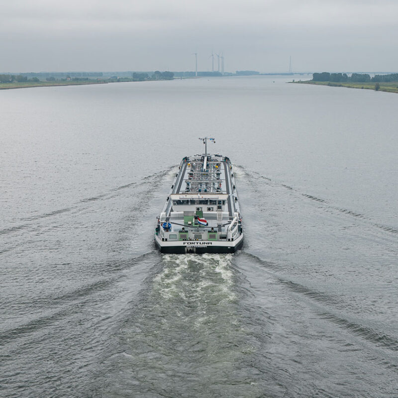 sea trials, mts fortuna, z-drive, diesel electric propulsion, methanol bunkering